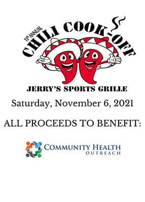 Chili Cookoff, Jerry's Sports Grille, Chili recipe, funraiser,